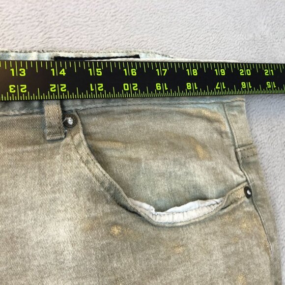 Smoke Rise Mens Biker Jeans Size 42x32 Slim Straight Streetwear Grunge Retro - Picture 7 of 15